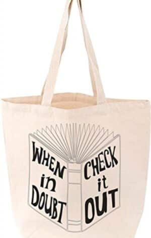 Totebag 'When in Doubt, Check it Out'
