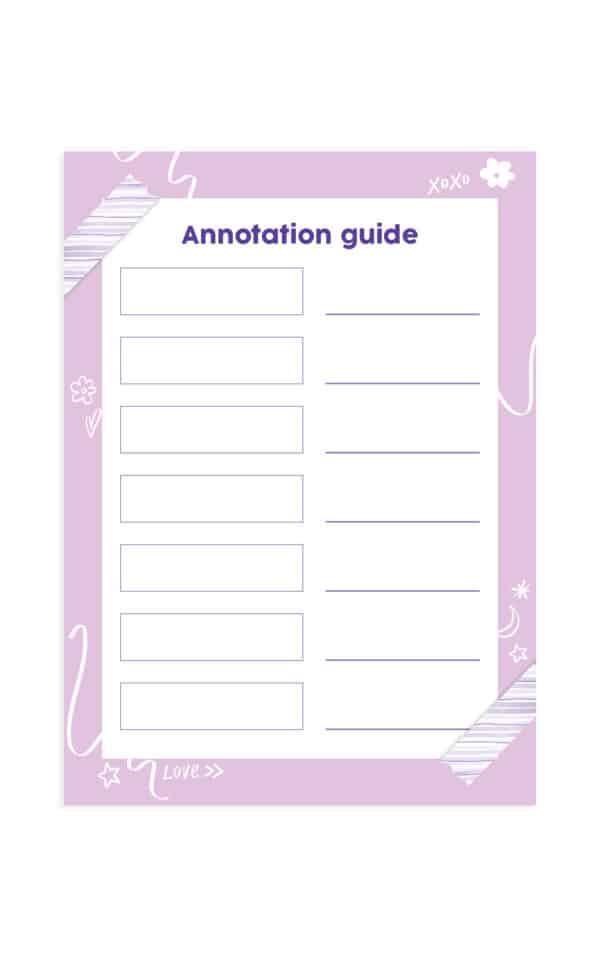 Annotation guide - Purple
