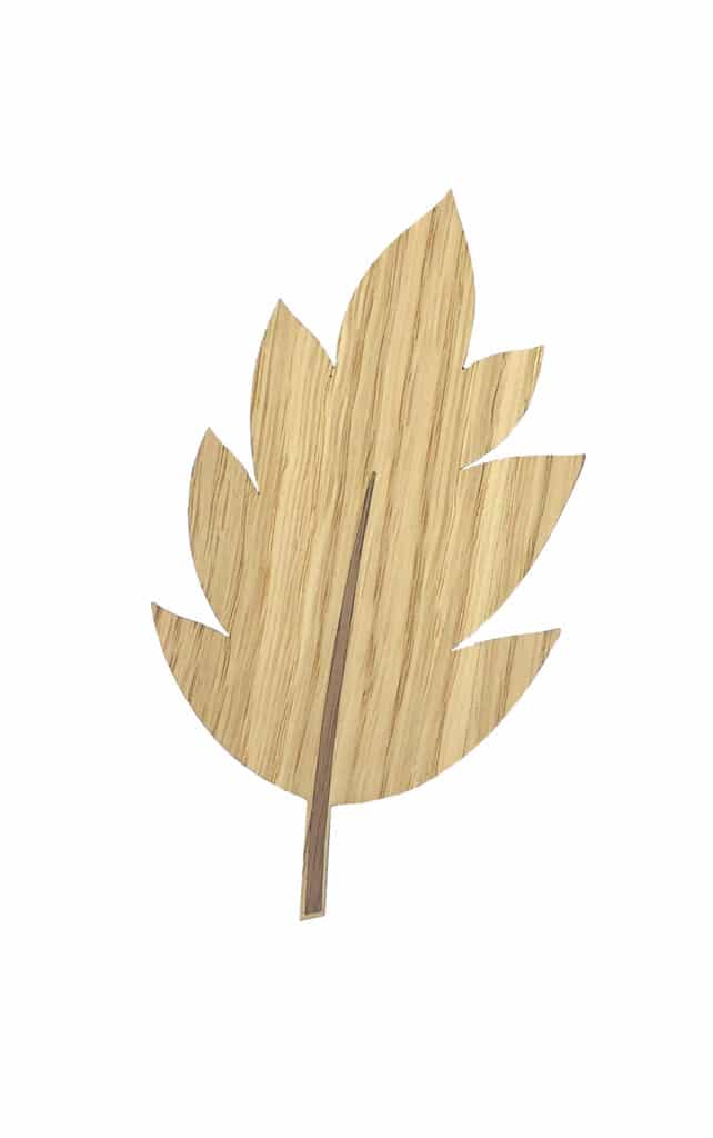 Boekenlegger Blad Eik en Walnoot