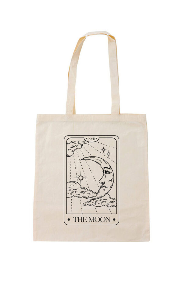 Totebag the moon scaled