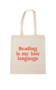Reading is my love language tote