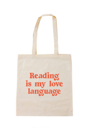 Reading is my love language tote
