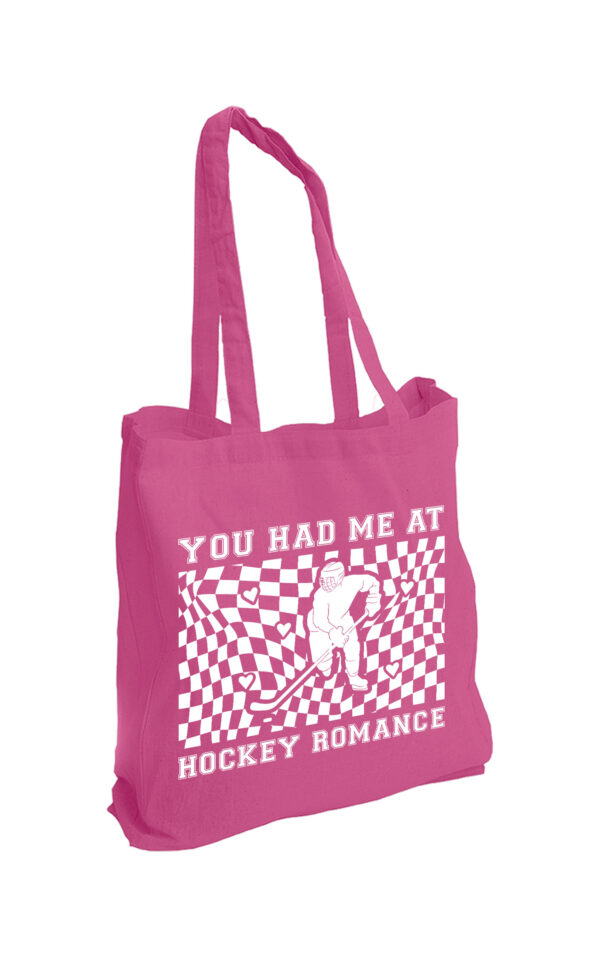 Hockey romance tote roze scaled