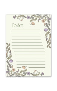 En bb - To do notepad bloemetjes