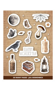 Stickervel 'Dark Academia'