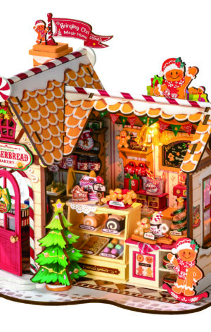 DIY Book Nook Gingerbread House