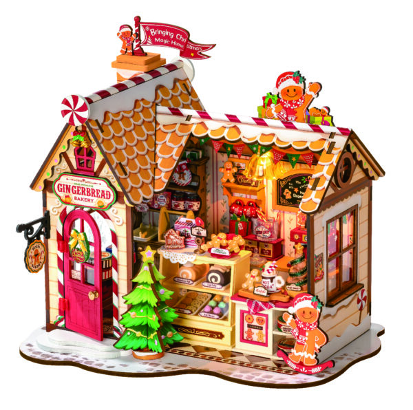 DIY Book Nook Gingerbread House