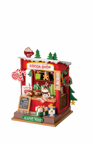 DIY Book Nook Huisje Christmas Cocoa Shop