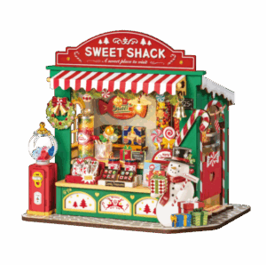 DIY Book Nook Christmas Candy Stand