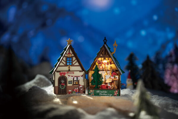 DIY Book Nook Huisje Twinkling Christmas House - Afbeelding 4