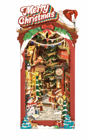 DIY Book Nook Christmas Street