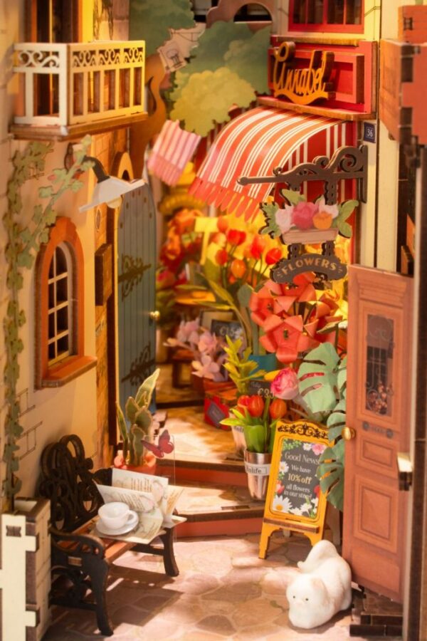 DIY Book Nook & Wonderland Boekensteun Floral Corner - Afbeelding 4