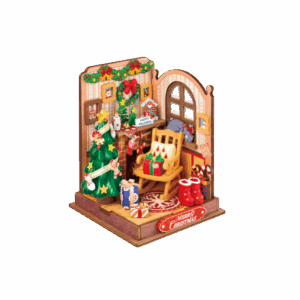DIY Book Nook Huisje Christmas Fireplace