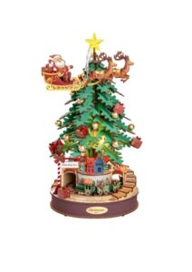 DIY Book Nook Muziekdoos Hout 3D Puzzel Christmas Melody Tree