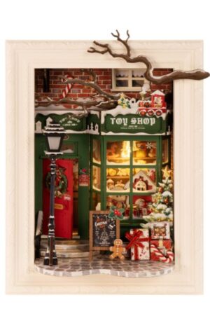 DIY Book Nook Santa’s Toy Shop