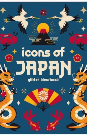 Glitter kleurboeken voor volwassenen - Icons of Japan - 9789464328769