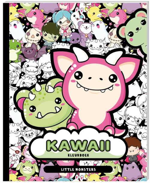 Kawaii kleurboek - Little Monsters - 9789464329247