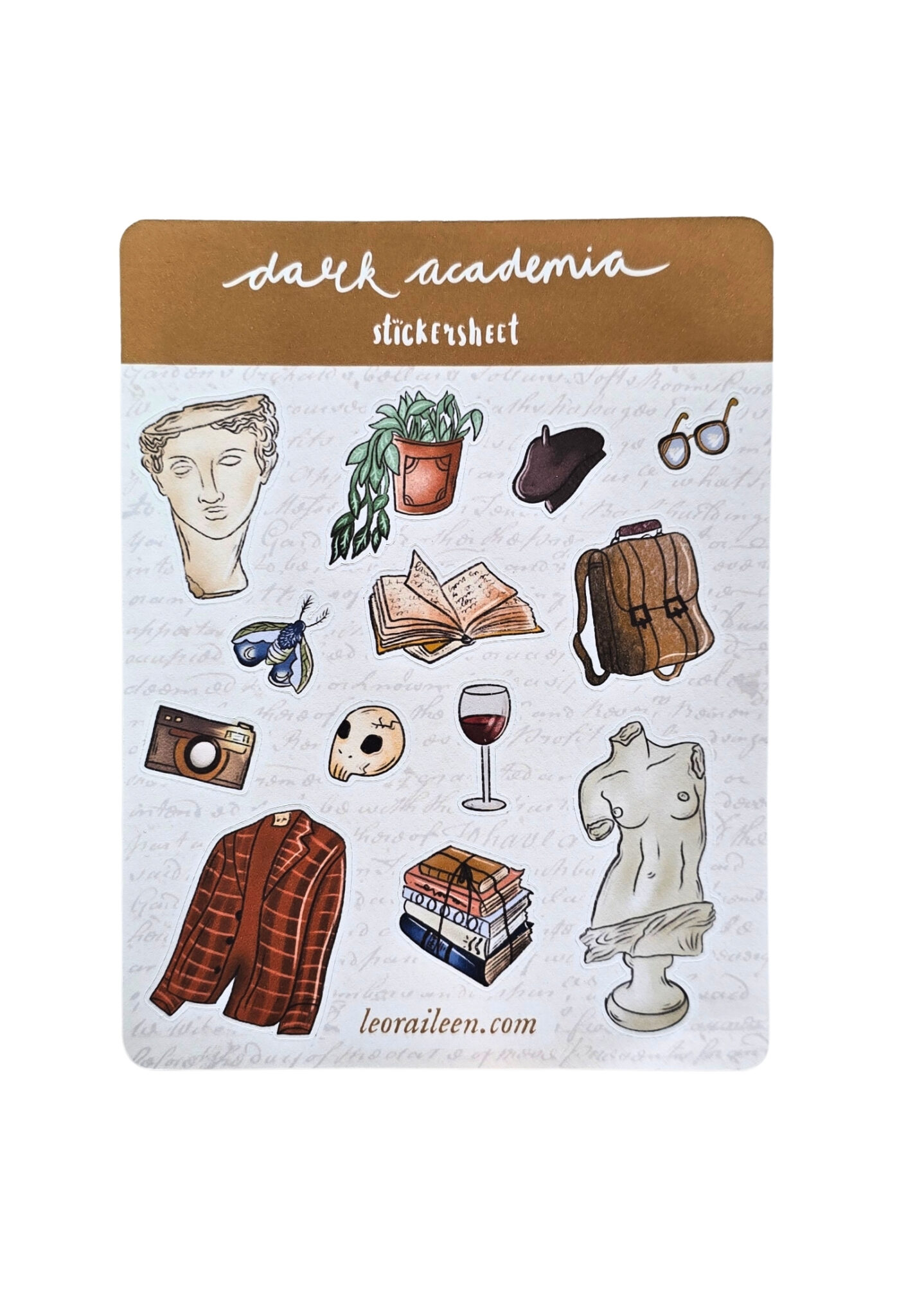 Dark Academia Stickersheet