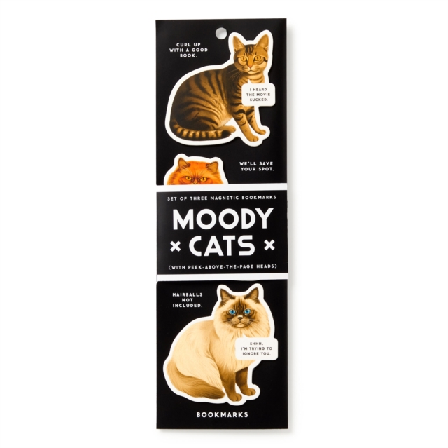 Moody Cats Magnetic Bookmark Set - 9780735386907