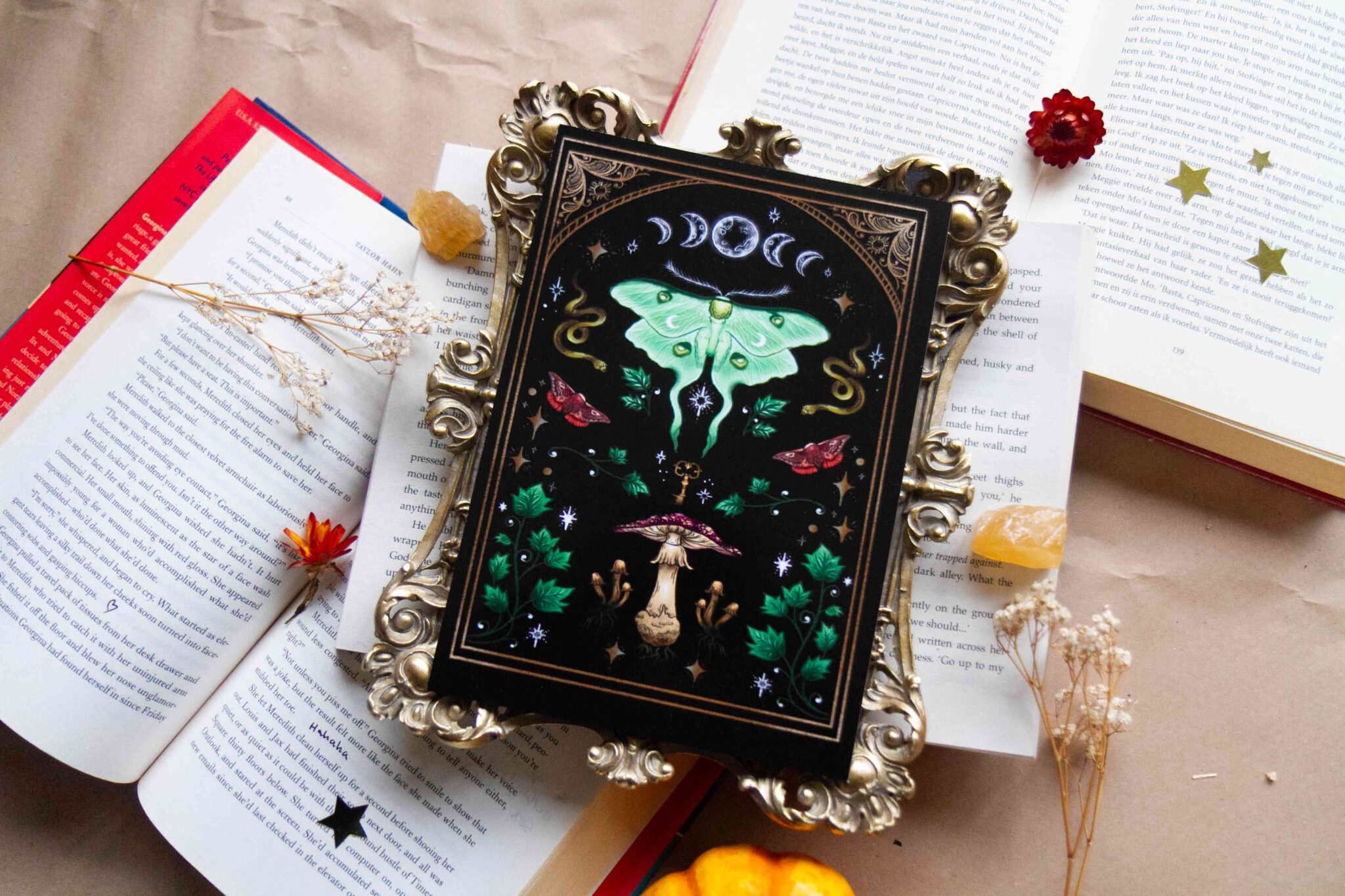 Moth & The Moon Artprint - Afbeelding 3