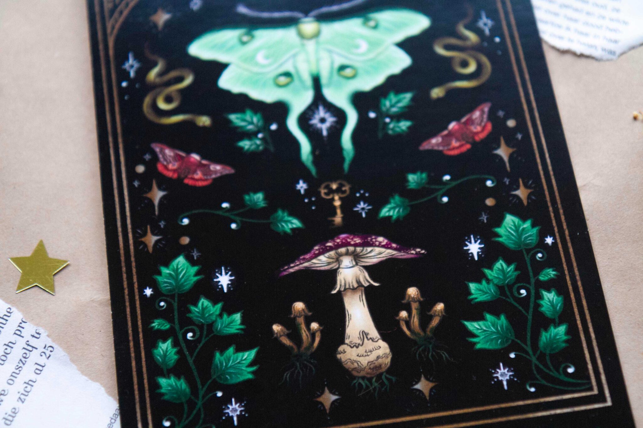 Moth & The Moon Artprint - Afbeelding 2