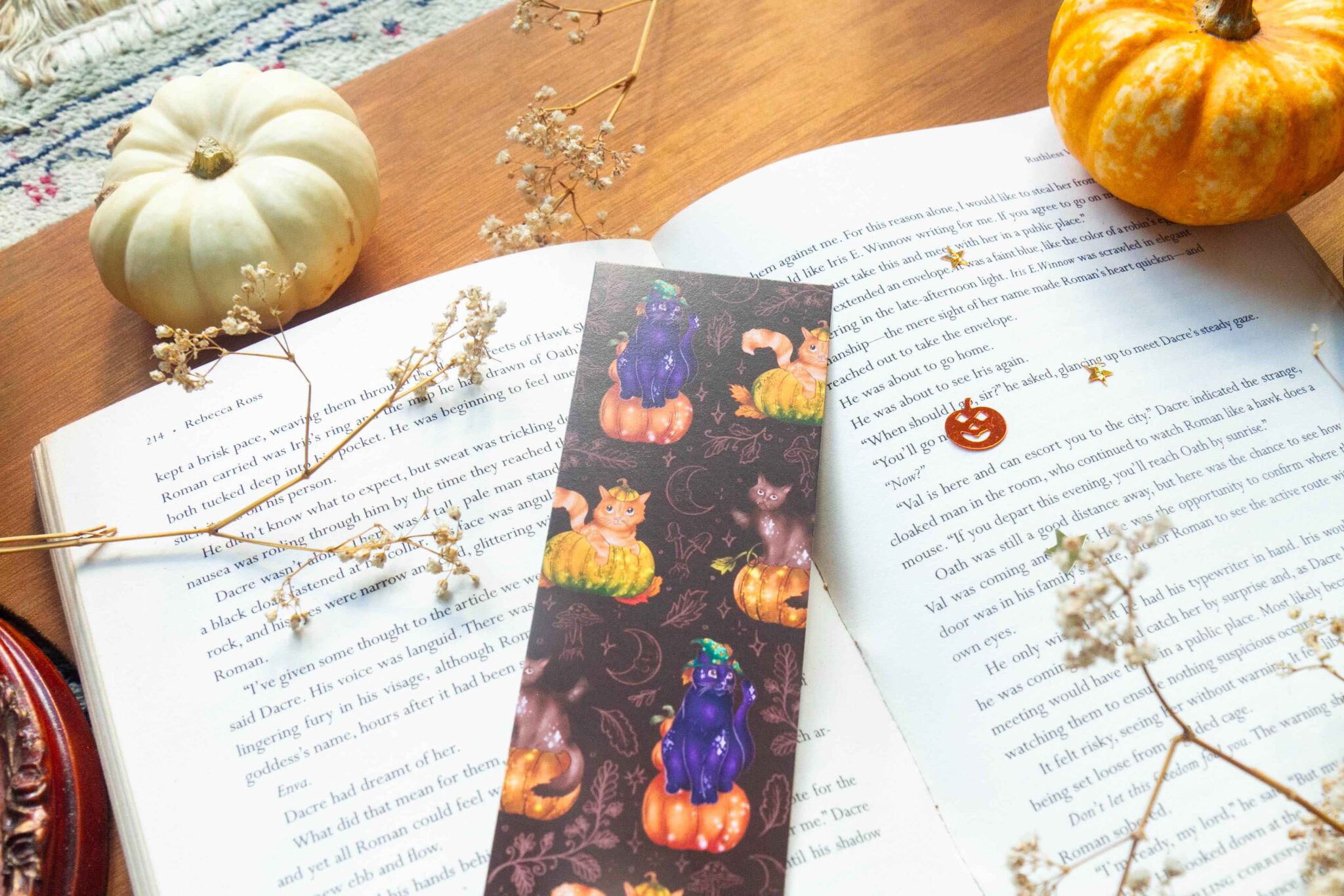 Pumpkin Cats Boekenlegger - Afbeelding 2