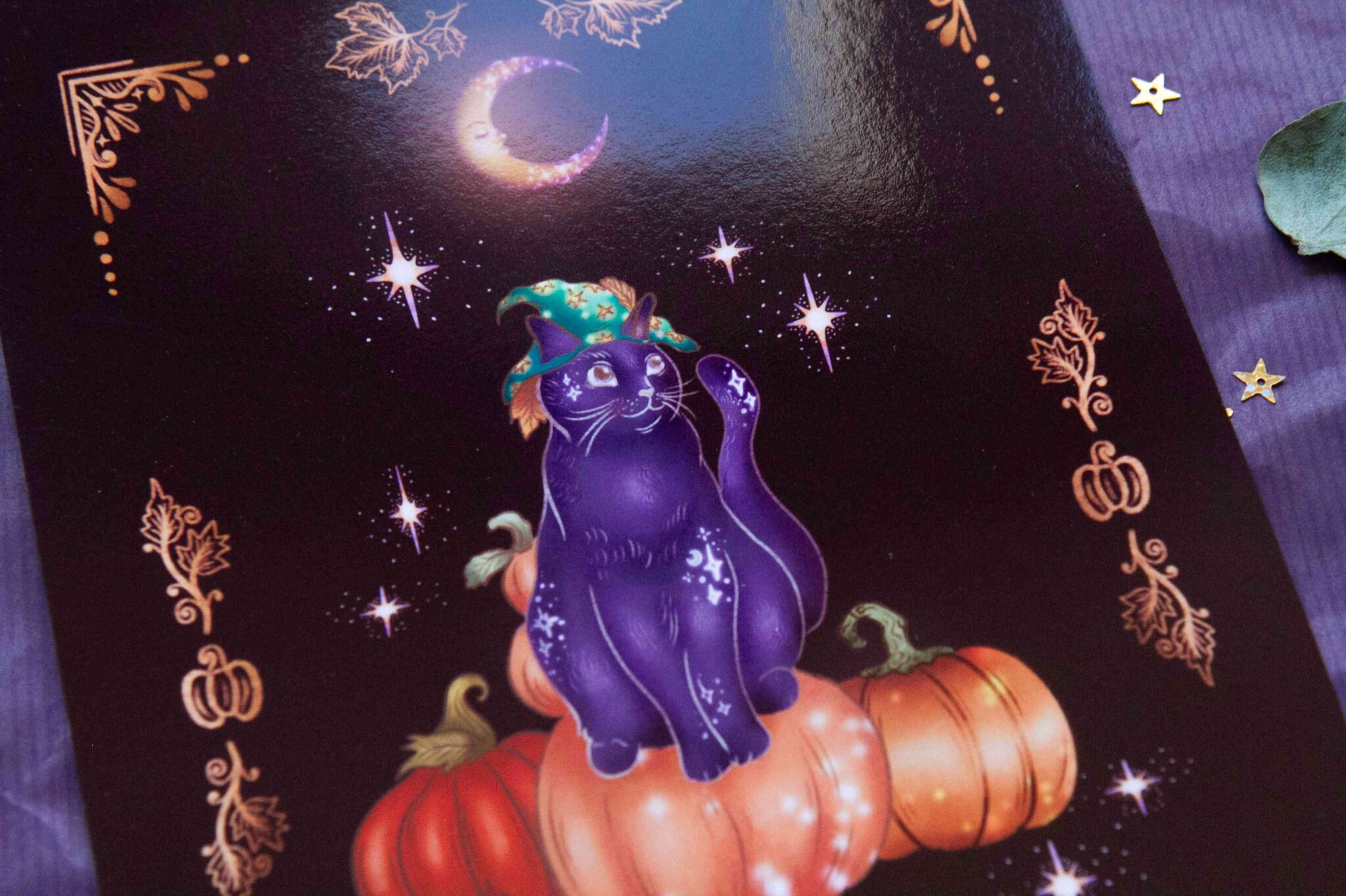 Pumpkin Cat Artprint - Afbeelding 2