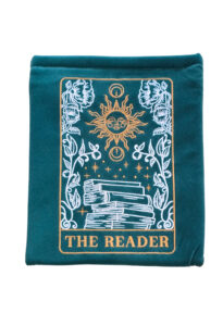 The Reader - Booksleeve met ritsen (Green Velvet)