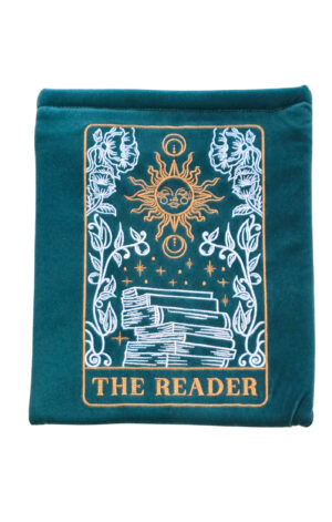 The Reader - Booksleeve met ritsen (Green Velvet)