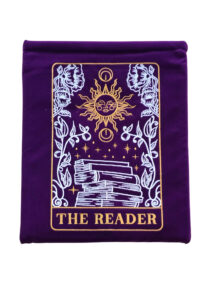 The Reader - Booksleeve met ritsen (Purple Velvet)