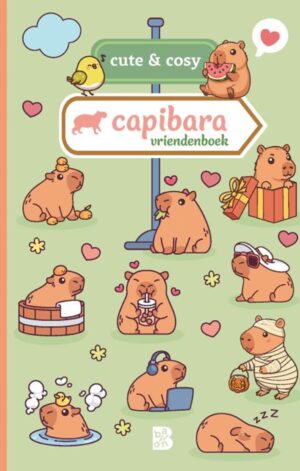 Cute & Cosy Capibara vriendenboek - 9789403246901