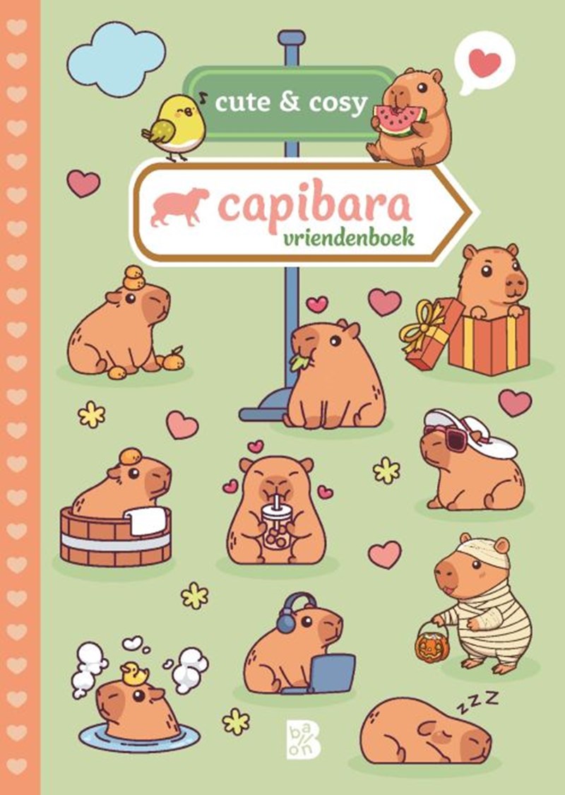 Cute & Cosy Capibara vriendenboek - 9789403246901