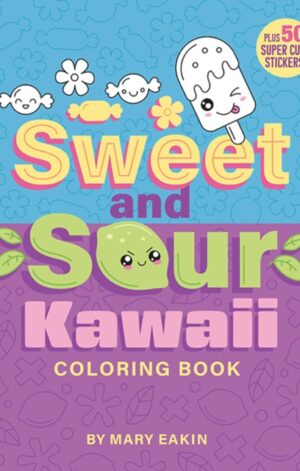 Sweet & Sour Kawaii Coloring Book - 9780486856339