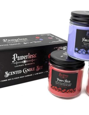 Lauren Roberts: Powerless Trilogy Scented Glass Candle Set (Set of 3) - 9798337403427